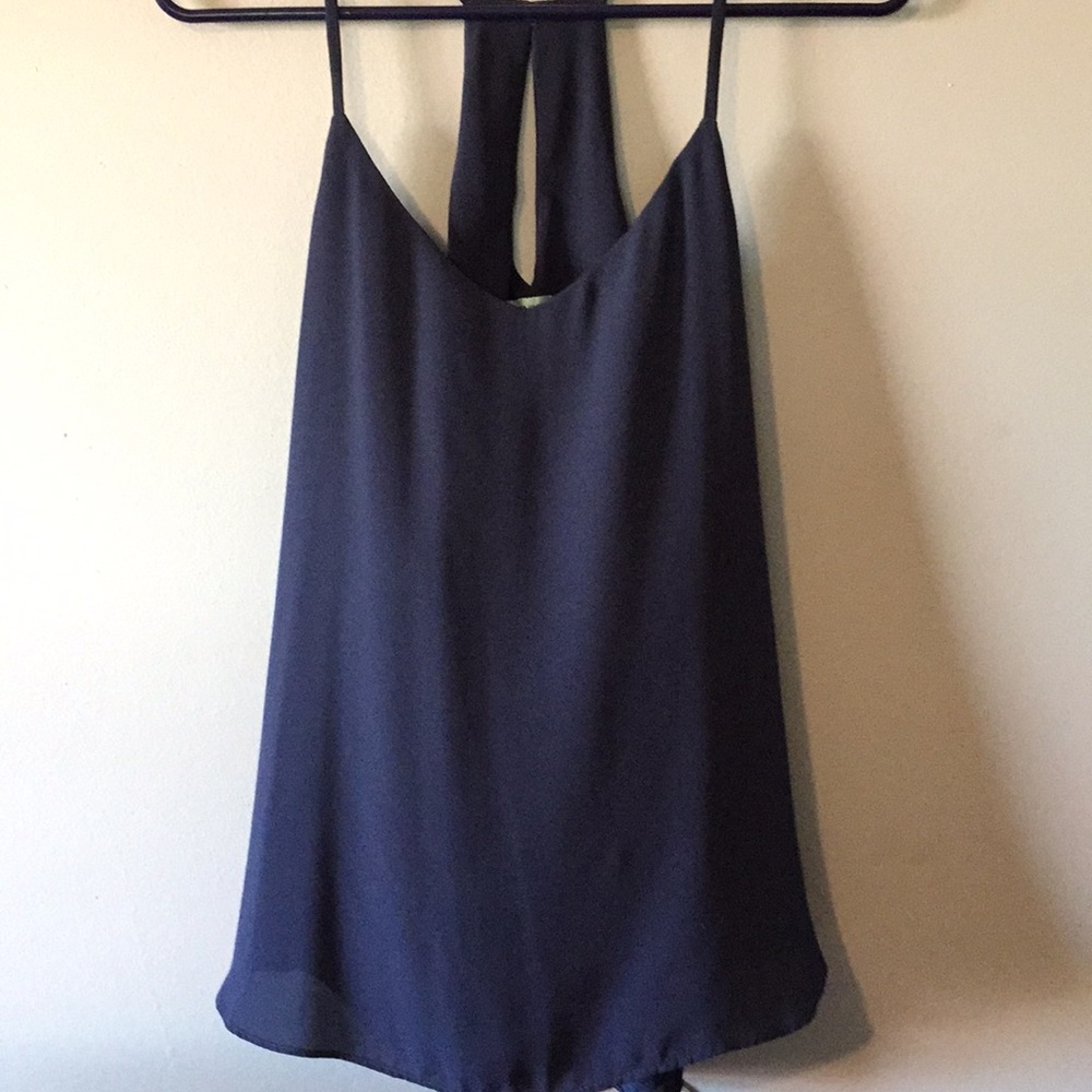 Navy blue top